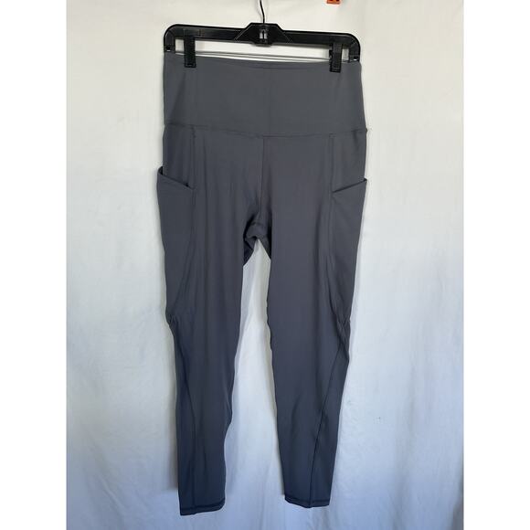 Leggings with 2 Side Pockets, Women's High Waist Yoga Pants Size L - Picture 1 of 4